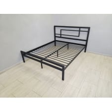 Двуспальная кровать Tenero Хайфа 180х200 см металлическая черная