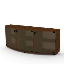 Тумба під ТВ Компаніт Плазма-2 1290x476x410 горіх