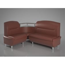 Кухонный уголок Смузи Sentenzo диванчик 160х125 см кожзам шоколадный