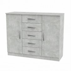 Комод 5+2 Компанит 1110x891x390 мм дсп серый-ателье