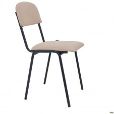 Офісний стілець АМФ Майстер бежевий шкірозамінник сидіння на металевих ніжках