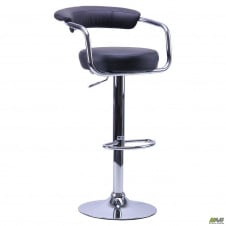 Барний стілець АМФ Маркіз чорного кольору Хром