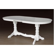 Стол кухонный Гамбург раздвижной 160-200 см деревянный белый классический