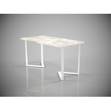 Обеденный стол Tenero Дельта 1600х800 мм на фигурных металлических ножках