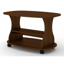 Столик журнальный Компанит Каприз овальный дсп Орех