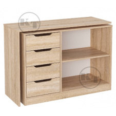 Комод-стіл Компаніт поворотний-трансформер дсп дуб-сонома