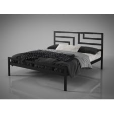 Двоспальне ліжко Кінгстон Тенеро 160х190 см з узголів'ям металеве