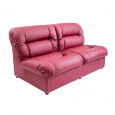 Офісний диван м'який Vizit двійка шкірозамінник червоний