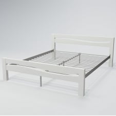 Двоспальне ліжко Сакура Tenero дерев'яна з металокаркасом для дому готелів