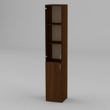 Книжный шкаф Компанит КШ-9 1950x366x350 мм орех экко