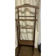 Підлогова вішалка-плічка Сигма Мікс дерев'яна в кольорі горіх