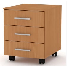 Офісна тумбочка Компаніт МП-3 модуль пересувний лдсп бук