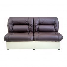 Офісний диван м'який Vizit 1650х870х850 комбі чорний + білий