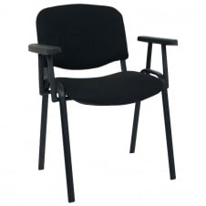 Стілець офісний конференційний Ізо AMF із пластиковими підлокітниками для відвідувачів працівників гостей