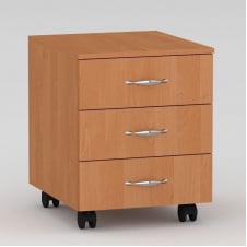 Модульная тумбочка Компанит МП-3 с ящиками лдсп ольха для офиса дома