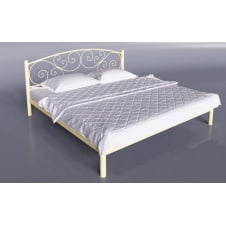 Двуспальная кровать Лилия Тенеро 180х200 см металлическая бежевая