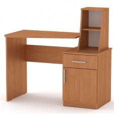 Письменный стол Компанит Школьник-3 1100х750+298х570 мм в цвете бук