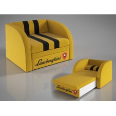 Мягкое кресло-кровать Пит-Стоп Sentenzo раскладное желтое для подростка девочки