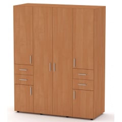 Шкаф-20 Компанит для вещей распашной в цвете бук Орехов