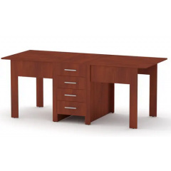 Кухонный стол-книжка-3 Компанит раскладной 500-1900х800х750 мм лдсп яблоня Івано-Франківськ