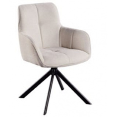 Поворотний стілець Special4You Hamster beige 180° у тканинній оббивці для обідньої зони бістро кавові HoReCa Днепр