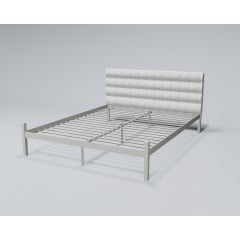 Двоспальне ліжко Глорія Tenero 140х200 металева з м'яким узголів'ям Черкаси