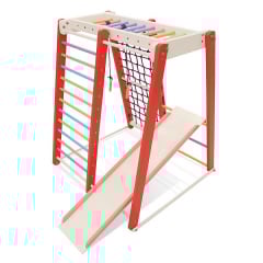 Детский спортивный мини уголок Sportbaby Кроха-3 высотой 145 см девянный розовый Владимир-Волынский