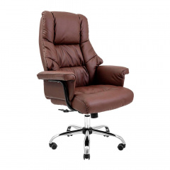 Директорське крісло Richman Конгрес хром шкірозам коричневий Хмельницький