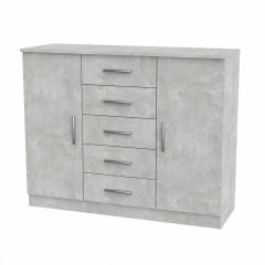 Комод 5+2 Компанит 1110x891x390 мм дсп серый-ателье Куйбишеве