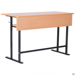 Парта 2-х м. Учнівський з полицею 6 р. р. (1200х500х750мм) бук Іршава