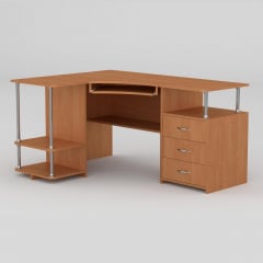 Компьютерный стол Компанит СУ-4 1500х1100х766 мм ольха Бородянка