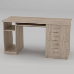 Компьютерный стол Компанит СКМ-11 1400х600х736 мм дуб сонома Киев