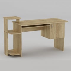 Комп'ютерний стіл Компаніт СКМ-3 1418х600х751 мм дуб сонома Бородянка