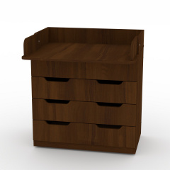 Пеленальный комод-столик Компанит с 4 ящиками лдсп Орех Тячев