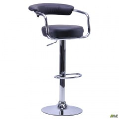 Барний стілець АМФ Маркіз чорного кольору Хром Луцьк