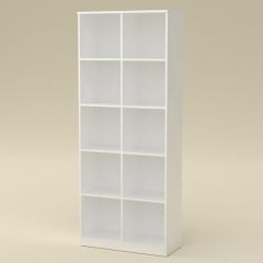 Книжкова шафа вітрина Компаніт КШ-2 білий колір дсп Коростень