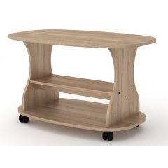 Столик журнальный Компанит Каприз овальный дсп Дуб-сонома Киев