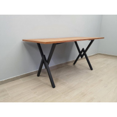 Cтол Вектра Tenero 160х80 см прямоугольный на металлических ножках кухонный или письменный Орехов