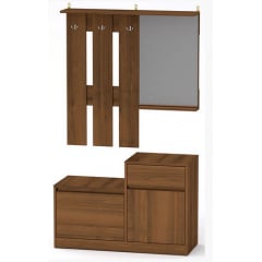 Прихожая с зеркалом Компанит Влада лдсп орех Тячев
