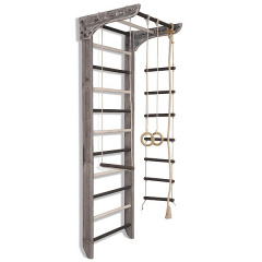 Шведская стенка SportBaby Kinder Loft & White 2-220 детская спортивная деревянная серая Київ