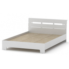 Двуспальная кровать Компанит Стиль 160х200 см альба-белый Изюм