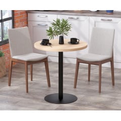 Стол обеденный BS-450 Loft-Design круглый D-70 см дуб-борас Киев