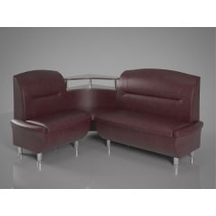 Кухонный уголок Смузи Sentenzo диванчик 160х125 см кожзам бардовый Ивано-Франковск