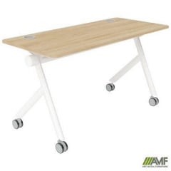 Компьютерный передвижной стол AMF Parley 1350х600х743 мм складной на колесиках Ладан