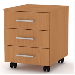 Офісна тумбочка Компаніт МП-3 модуль пересувний лдсп бук Конотоп