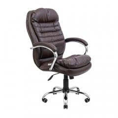 Офисное кресло Валенсия-UA Richman хром кожзам шоколад Кременчук