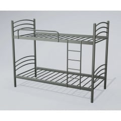 Двухъярусная кровать Маранта Tenero 80х200 см металлическая серая Лозовая