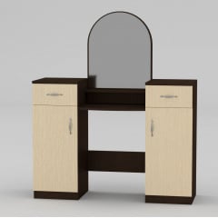 Туалетний столик Компаніт Трюмо-2 1180х1390х390 мм венге Коростень