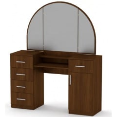 Туалетний столик Компаніт Трюмо-5 1400х1700х420 мм горіх Запоріжжя