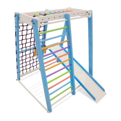 Детский спортивный уголок Sportbaby Кроха-3 цвет голубой Киев